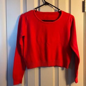 Orange Crop Crew Neck Sweater.  Small.